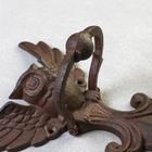 Дверной молоток для входной двери «Летящая сова», чугун, 23.5×18×5 см - Фото 3