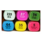 Набор маркеров Superior, профессиональные, двусторонние, с мягкой кистью, 6 штук, 6 цветов, стандарт, MS-837 - Фото 4