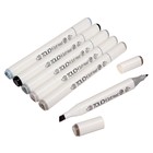 Набор маркеров Superior, профессиональные, двусторонние, 6 штук, 6 цветов, оттенки серого, MS-888 - Фото 2