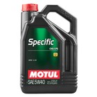 Моторное масло Motul SPEC CNG/LPG 5W40, 5 л 101719 - фото 298089863
