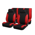 Авточехлы на сиденья TORSO Premium универсальные, 6 предметов, чёрно-красный AV-30 - Фото 1