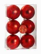 Ёлочные шары «Бархат», новогодние, d=8 см, набор 6 шт., красный - Фото 6