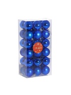 Ёлочные игрушки «Однотонный», шары новогодние, набор 36 шт., d=4 см, синий 3276650