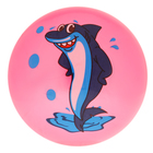 Мяч детский «Дельфинчики», d=25 см, 60 г, цвет розовый, принт МИКС - Фото 2