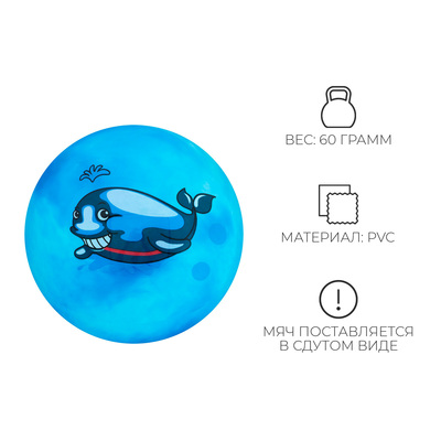 Мяч детский, d=25 см, 60 г, МИКС