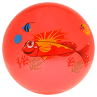 Мяч детский «Дельфинчики», d=25 см, 60 г, цвет красный, принт МИКС - Фото 1