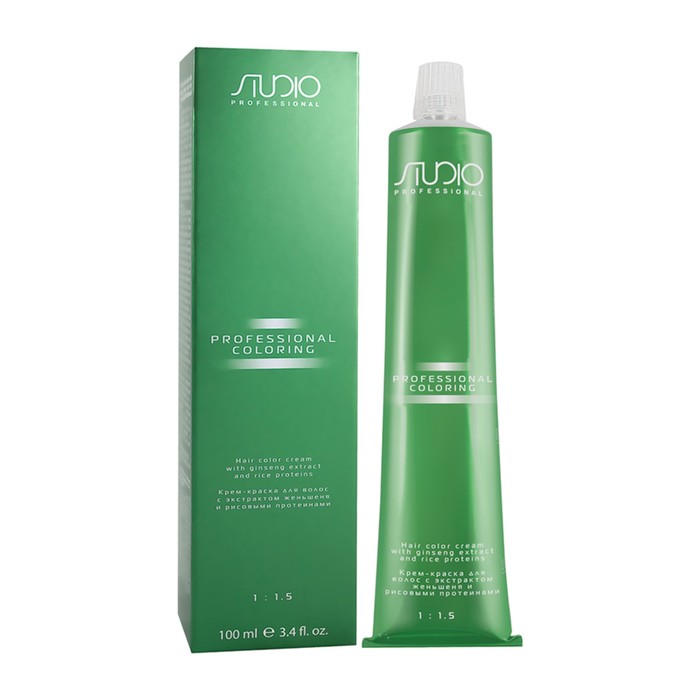 Крем-краска для волос Studio Professional, тон 8.44, светлый интенсивный медный блонд, 17303