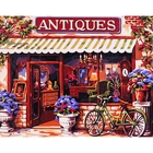 Роспись по холсту "Антикварная лавка" по номерам с красками по 3 мл + кисти + инструкция + крепеж - Фото 1