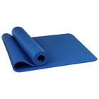Коврик для йоги Sangh, 183×61×1 см, цвет синий - Фото 10