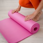 Коврик для йоги Sangh, 183×61×1 см, цвет розовый - Фото 8