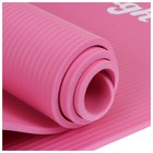 Коврик для йоги Sangh, нескользящий, 183×61×1 см, цвет розовый - Фото 10
