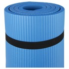 Коврик для йоги Sangh, 183×61×1,5 см, цвет синий - фото 9555011