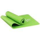Коврик для йоги Sangh, 183×61×1,5 см, цвет зелёный - Фото 4