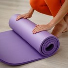 Коврик для йоги Sangh, 183×61×1,5 см, цвет фиолетовый - Фото 8