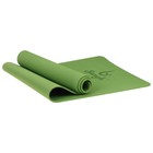 Коврик для йоги Sangh, 183×61×0,6 см, цвет зелёный - Фото 4