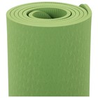 Коврик для йоги Sangh, 183×61×0,6 см, цвет зелёный - Фото 6