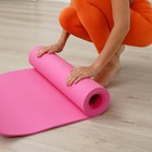 Коврик для йоги Sangh, нескользящий, 183×61×0.8 см, цвет розовый - Фото 8
