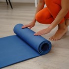 Коврик для йоги Sangh, 183×61×0,8 см, цвет синий - Фото 7