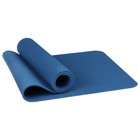 Коврик для йоги Sangh, 183×61×0,8 см, цвет синий - Фото 9