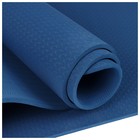 Коврик для йоги Sangh, 183×61×0,8 см, цвет синий - Фото 10
