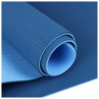 Коврик для йоги Sangh, 183×61×0,8 см, цвет синий - фото 9555031