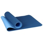 Коврик для йоги Sangh, 183×61×0,8 см, цвет синий - Фото 4