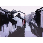 Роспись по холсту "Древний Китай" по номерам с красками по 3 мл + кисти + инструкция + крепеж - Фото 1