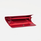 Кошелёк женский на кнопке, цвет красный - Фото 3