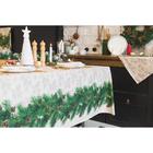 Скатерть новогодняя «Этель» Еловые ветви 180×148± 3 см, 100% хл, саржа 190 г/м² - Фото 2