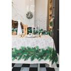 Скатерть новогодняя «Этель» Еловые ветви 180×148± 3 см, 100% хл, саржа 190 г/м² - Фото 3