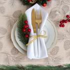 Скатерть новогодняя «Этель» Еловые ветви 180×148± 3 см, 100% хл, саржа 190 г/м² - Фото 4