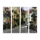 Модульная картина "Улочка-3"(4-30х100) 126х100см - Фото 1