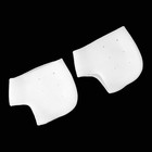 Напяточники для педикюра, увлажняющие, силиконовые, с перфорацией, 10 × 9 см, ONE SIZE, цвет белый - Фото 4