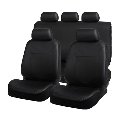 Авточехлы на сиденья TORSO Premium универсальные, 9 предметов, кож.зам, черный AV-44