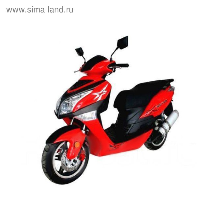 Скутер Kansas Avenger 50сс, красный - Фото 1