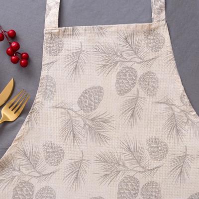 Фартук новогодний "Этель" Еловые ветви 70х61 см, 100% хлопок, саржа 190 гр/м2
