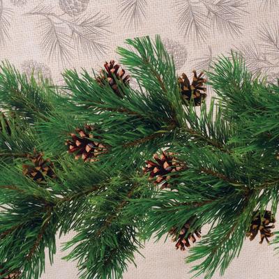 Фартук новогодний "Этель" Еловые ветви 70х61 см, 100% хлопок, саржа 190 гр/м2