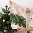 Полотенце «Этель» Еловые ветви 40×67 см, 100% хл, саржа 190 г/м² - Фото 6