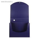 Короб архивный на кнопке А4 Calligrata, 70 мм, 800 мкм, разборный, синий - фото 809629790