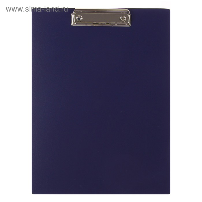 Планшет с зажимом А4, пластиковый 1.5 мм, Calligrata, синий - Фото 1