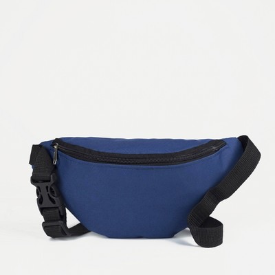 Поясная сумка ЗФТС на молнии, 25×6×13 см, синяя
