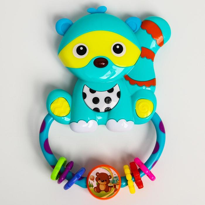 Музыкальная игрушка «Енот», с зеркальцем и светом - Фото 1