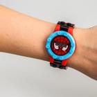 Часы наручные лего, Человек-паук, с ремешком-конструктором - Фото 3