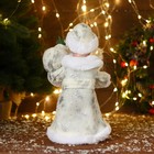 Дед Мороз "В белой шубке с подарками" двигается, с подсветкой, 30 см - Фото 3