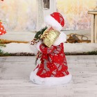 Дед Мороз "В красной шубке с подарками" двигается, с подсветкой, 30 см - Фото 2