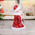 Дед Мороз "В красной шубке с подарками" двигается, с подсветкой, 30 см - Фото 4