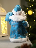 Дед Мороз под ёлку «Зимнее волшебство. В синей шубке с подарками», двигается, с подсветкой, 30 см - Фото 6