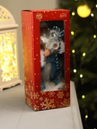 Дед Мороз под ёлку «Зимнее волшебство. В синей шубке с подарками», двигается, с подсветкой, 30 см - Фото 9