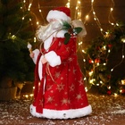 Дед Мороз под ёлку «Зимнее волшебство. Новогодняя игрушка в красной шубке с подарками» двигается, 43 см 3555409