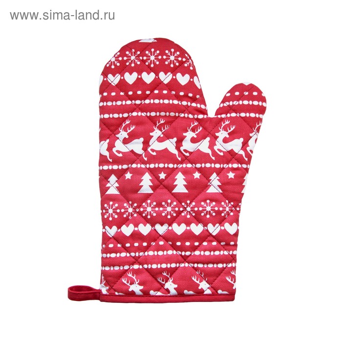 Прихватка-рукавица «Новогоднее чудо», размер 18 × 27 см - Фото 1